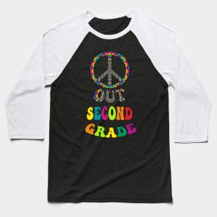 Second Grade Graduate Peace Out Baseball T-Shirt